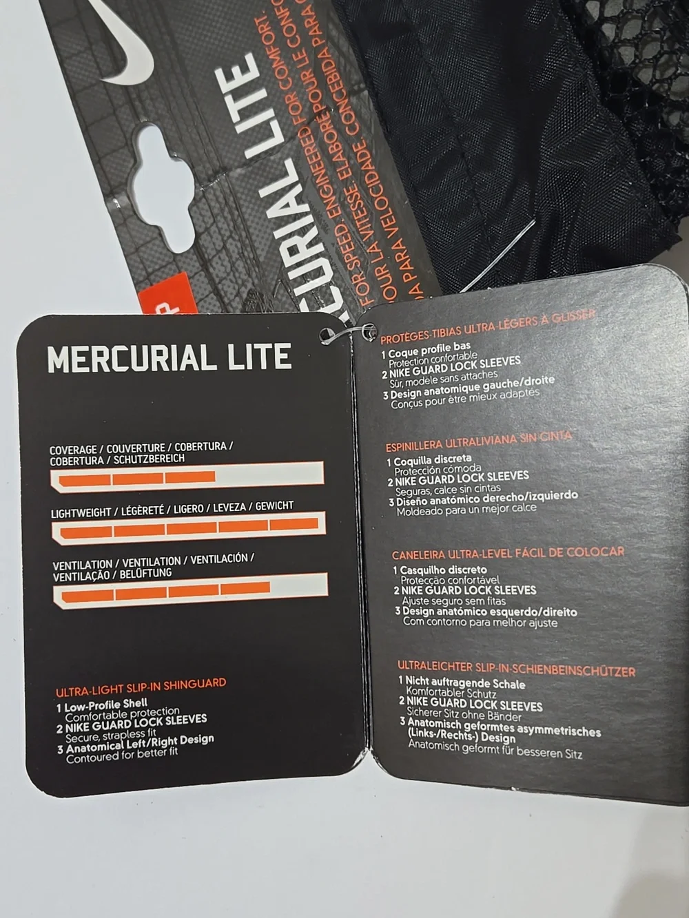 Nike Mercurial Lite Shin Guards - Black